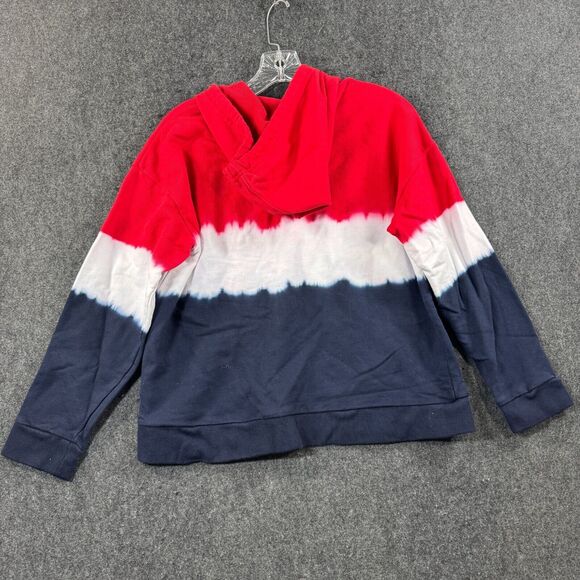 Lauren Ralph Lauren Hoodie Women's Large Red Blue White Ombré United States - Picture 6 of 7